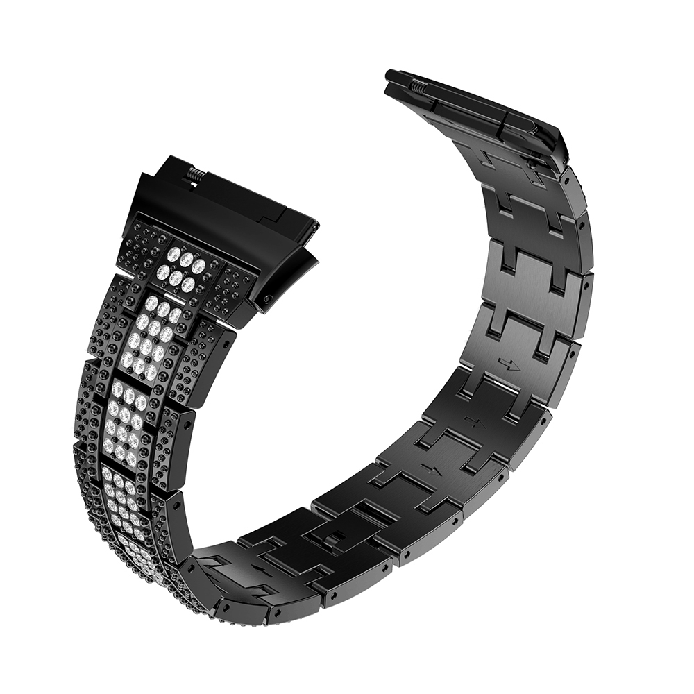 Stainless Rhinestone band Band For Fitbit ionic black